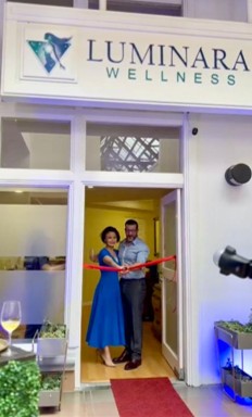 Laura and Terry at Luminara